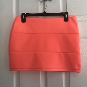 Neon Peach Skirt Size Large